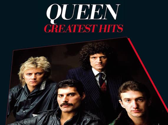 The cover of Queens Greatest Hits album which will be featured in a Harrogate event.