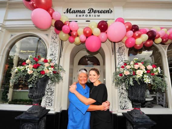 Mum and daughter owners Justine and Jessica Wyatt at the new Mama Doreen's in Harrogate. (Picture by Gerard Binks)