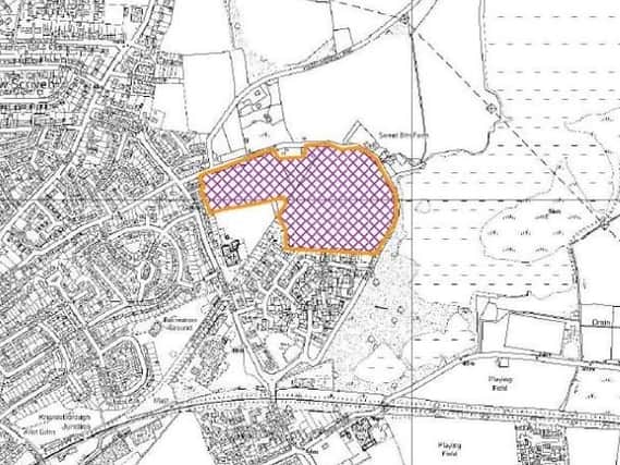 The proposed site of the rejected development on Water Lane.