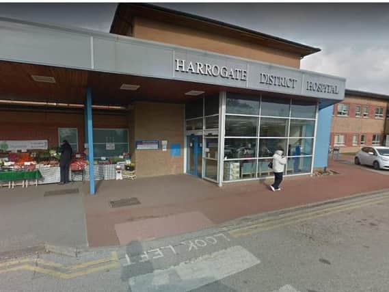 Police were called to Harrogate District Hospital at 12.16pm today (Wednesday) following reports of a man using a baseball bat to smash vehicle and building windows.