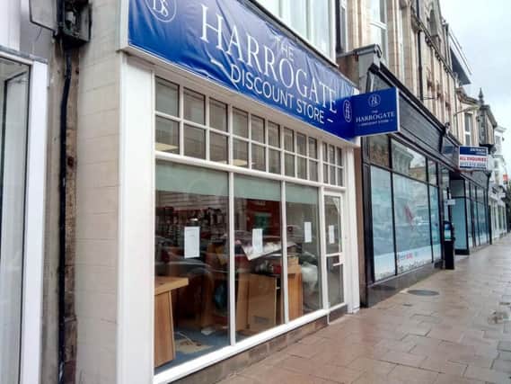 Is James Street in Harrogate about to get a new shop is the question.