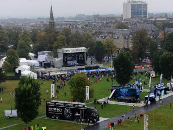 Clean-up work at the devastated Stray in Harrogate has been hit by a delay in the handing back of the West Park site after the UCI cycling championships.