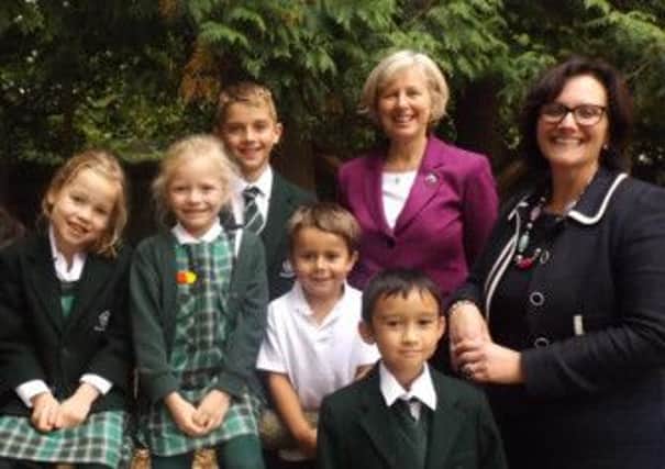 Mrs Sowa, pictured right with Mrs Skillington and Brackenfield pupils (s).