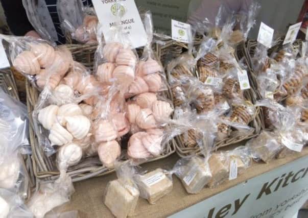 Homemade meringues are only one of the tasty goodies produced by artisan biscuit makers Sawley Kitchen.