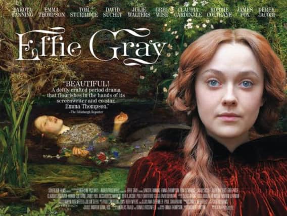The poster for Effie Gray, the movie.