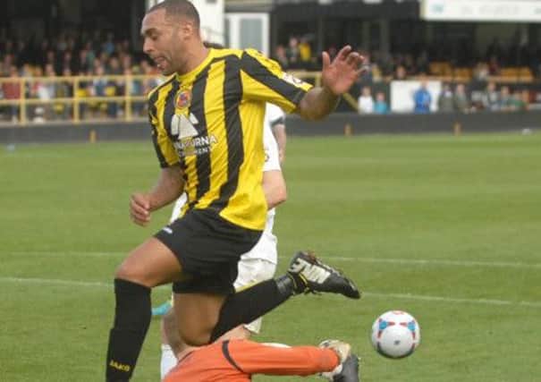 NADV 1409274AM7 Harrogate Town's Jake Speight Picture : Adrian Murray. (1409274AM7)
