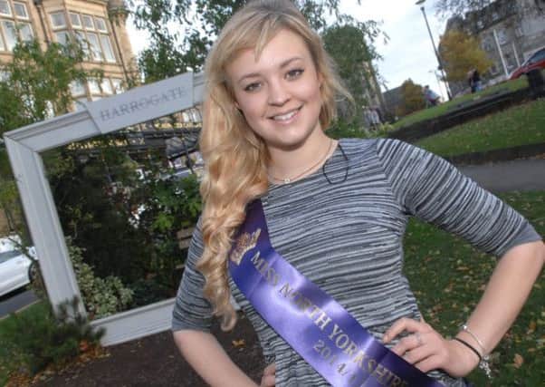 NADV 1410281AM3 Lucy Morgan who has been named Miss North Yorkshire Galaxy. Picture : Adrian Murray.(1410281AM3)