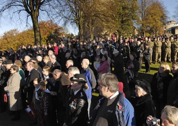 A service was held at Knaresborough War Memorial.