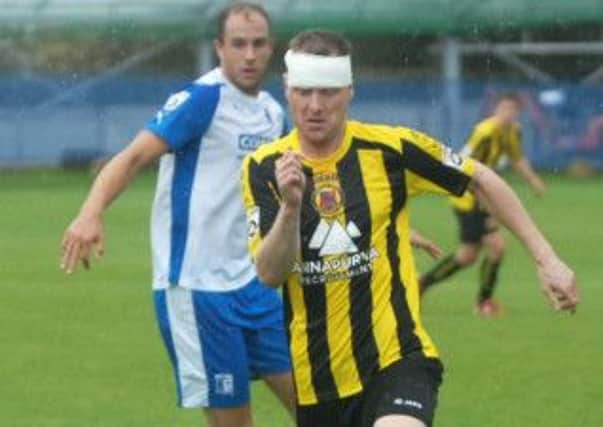 Harrogate Town's James Walshaw hobbled off on Saturday