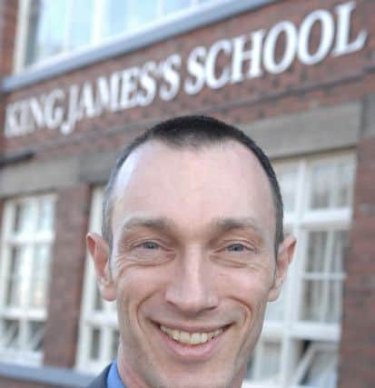 Knaresborough King James's School headteacher Carl Sugden.