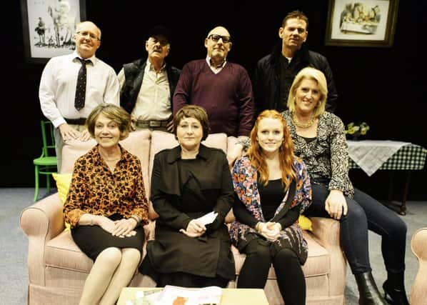 The cast of Harrogate Dramatic Society's production of Neighbourhood Watch. (Picture by Cheeseright and Morte Photography)