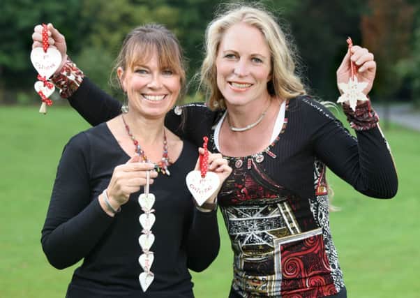 Louise Smith (left) and Rachel Broady of Knaresborough-based craft company Jamali Annay will be exhibiting at the 2014 Country Living Magazine Christmas Fair. (S)