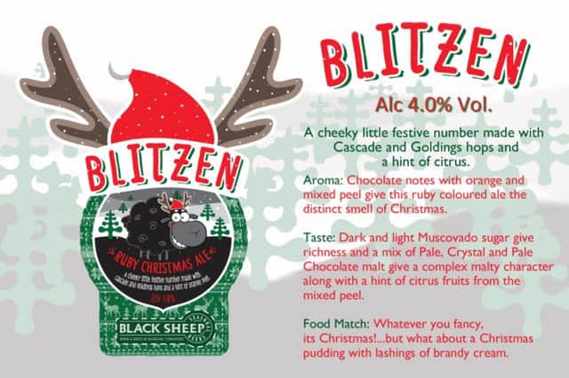 Black Sheep Brewery's Blitzen.