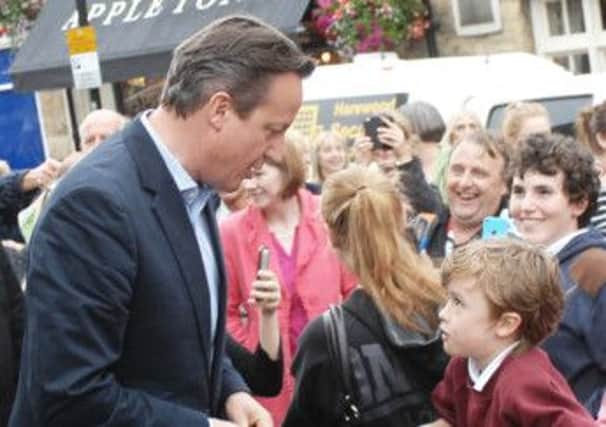 David Cameron pictured in Wetherby. Picture Adrian Murray (1407042AM)