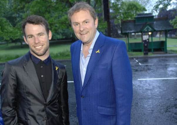 Gary Verity and Mark Cavendish pictured on West Park, Harrogate by Adrian Murray, (140521AM2)