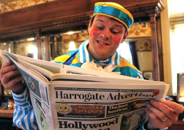 Harrogate Theatre pantomime legend Tim Stedman's back and he's catching up with the latest hot Harrogate stories in the Harrogate Advertiser.