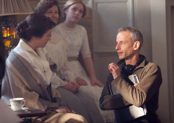 Director James Kent on the set of Testament of Youth.