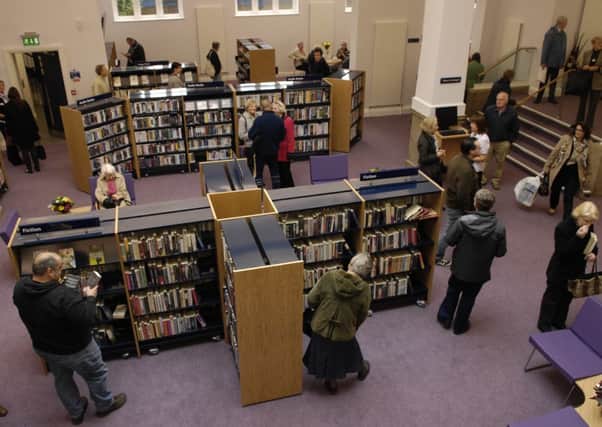 tis  Harrogate Library after the official opening.  101018M1l.