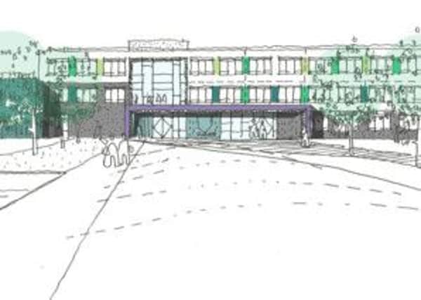 An artist's impression of what the proposed new Harrogate High School building could look like. (S)