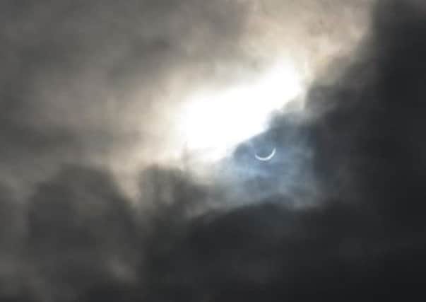 Eclipse 'smiles' over Harrogate. Picture: Paul Fryer