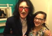 John Cooper Clarke with Release the Hound's director Steph Jones.