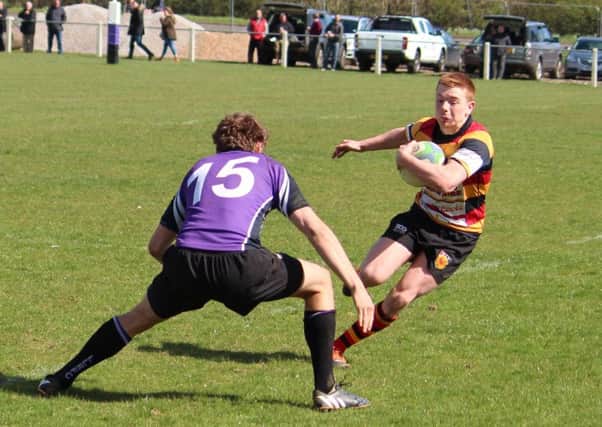 Harry Parrish in action on Saturday (David Aspinal)