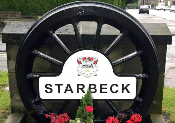 tis. The Starbeck Railway Wheel sign on Knaresborough Rd.07080111.
