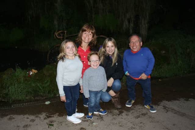 Warwick Davis and his family visit Mother Shipton's Cave (s)