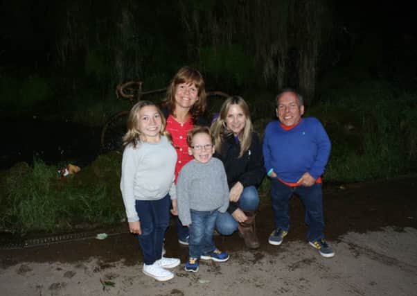 Warwick Davis and his family visit Mother Shipton's Cave (s)