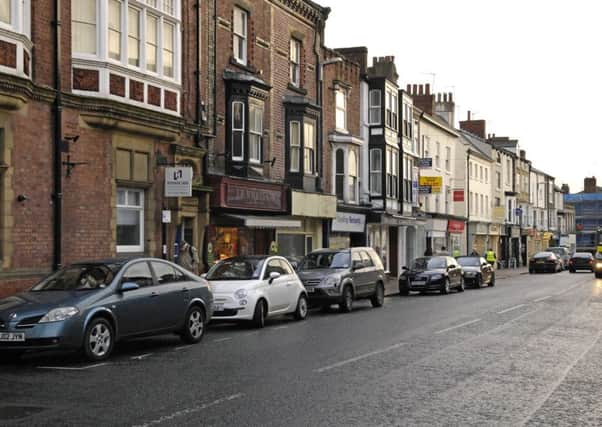 A white BMW coupe sped down Knaresborough High Street soon after the incident.