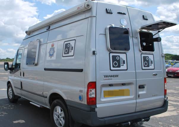 North Yorkshire Police's mobile speed camera van