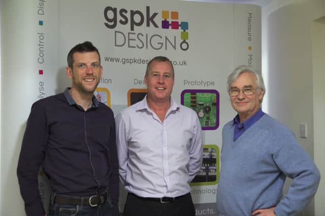 Senior clinical scientist and acting service lead at Barnsley Hospital, Simon Judge; managing director of GSPK Design Ltd, Paul Marsh; and Oliver Wells, commercial director of D4D Ltd.