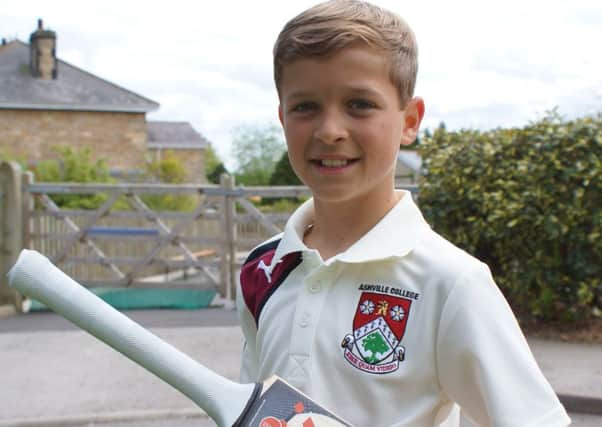 Bowled Over: Ashville Junior School spin bowler Harry Dawson. (S)