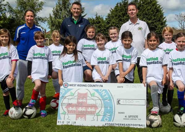 Harrogate Railway receive funding to start a new girls under 11s squad. (S)