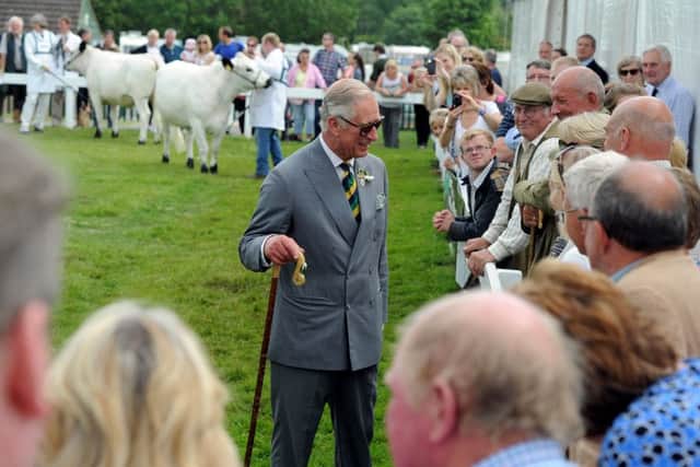 The Prince of Wales and the Duchess of Cornwall were greeted by huge cheering crowds on the opening day of this years Great Yorkshire Show.