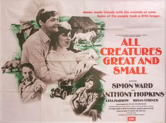 Simon Ward and Anthony Hopkins atarred in the 1975 film version of All Creatures Great and Small, which preceded the TV series
