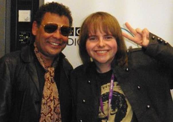 Knaresborough DJ Rory Hoy with Craig Charles during his interview last Saturday at the BBC Studios Media City in Manchesterr for Craigs BBC6 Funk & Soul Show.
