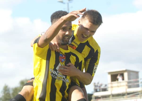 Harrogate Town's Brendan Daniels will come up against former club Tamworth on Saturday.  Picture : Adrian Murray.  (1508152AM)