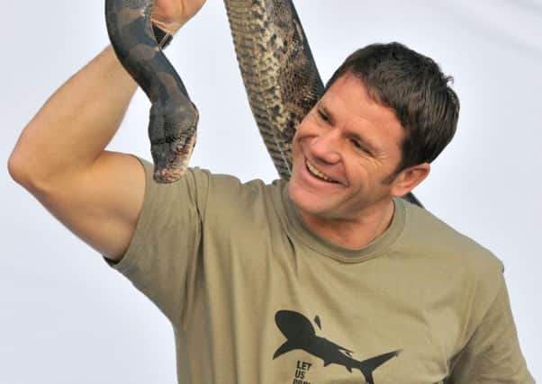 The naturalist, writer and TV presenter Steve Backshall. (Picture by Adam White)