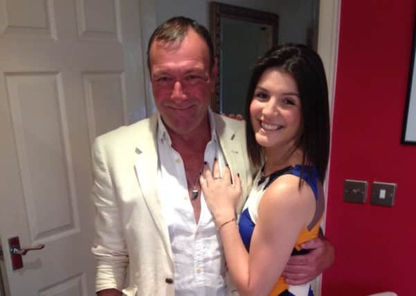 Well-known Wetherby local Amy Harvey stands with her dad Colin who is also well-known in the area