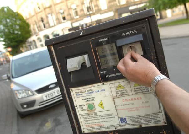 A parking ticket machine in Harrogate. (1306044AM1)