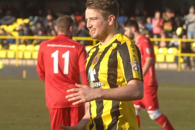 Andy Gascoigne returned to the Harrogate Town squad after seven months out. Picture : Adrian Murray. (1502213AM3)