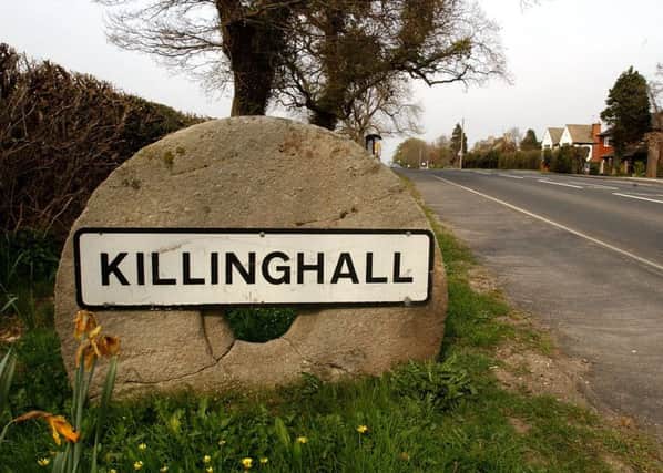 tis. The Killinghall Village sign. 1204074aa.