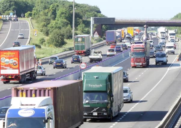 Roadworks will be in place on motorways across the region nex week.