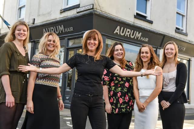 Aurum owner Sarah Stoff (centre) is looking to hire a new stylist to join her team in Knaresborough. (S)