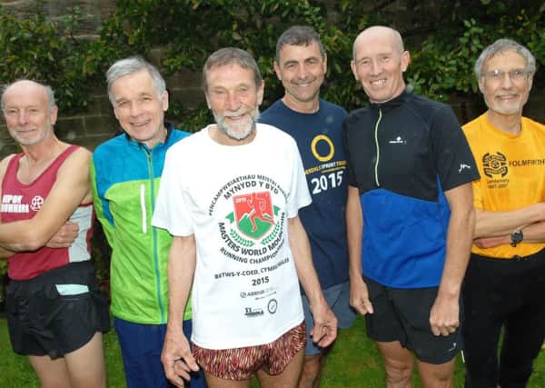 Pictured from left, Stan Appleton, 67, John Ward, 67, Norman Bush, 75, Lloyd Gregory, 61, John Fenick, 60, and Bill Wade, 74. Picture: Adrian Murray. (1510032AM1)