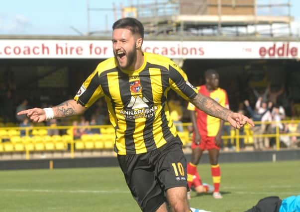Harrogate Town's Dominic Knowles is likely to play a key role for Town Picture : Adrian Murray.  (1508152AM2)