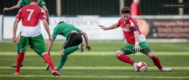 Captain Dan Thirkell scored a late equaliser for Railway (Photo: Caught Light Photography)