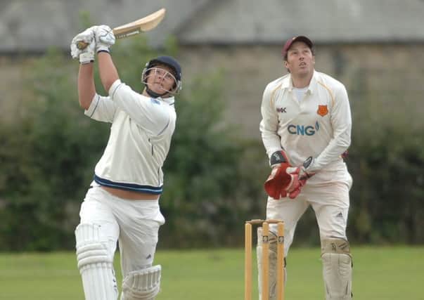 Beckwithshaw's Harry Lister against Bilton in 2015. (1408164AM1)
