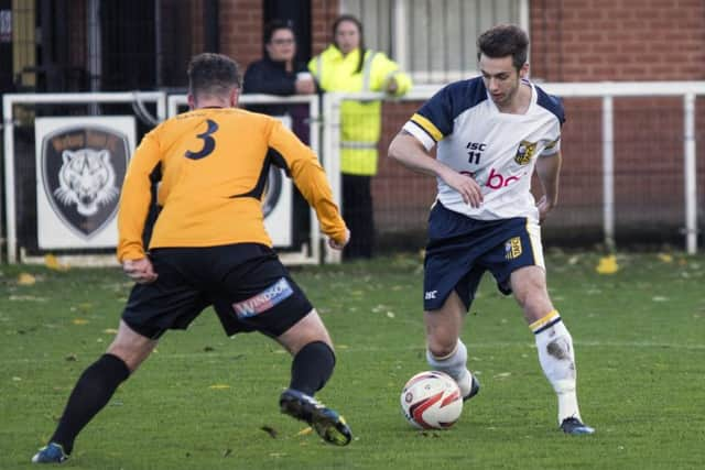 Adam Baker scored twice in the 4-1 win over Worksop